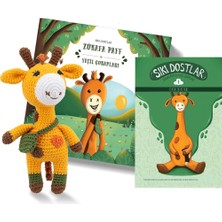 Bookids Zürafa Paff Hikaye, Etkinlik Kitabı ve Amigurumi Oyuncak