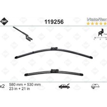 Valeo Ilkeshop Swf Visioflex Flat Blade X2 580 530 mm Land Rover Evoque 09/11 . Range Rover Evoque 09/11