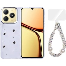 Teleplus Realme C61 Kılıf Polen Desenli El Bilekli Kılıf