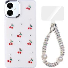 Teleplus Samsung Galaxy A06 Kılıf Polen Desenli El Bilekli Kılıf
