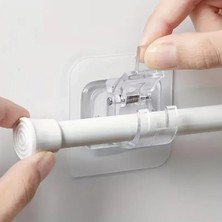 Uslucan Alışveriş Çok Amaçlı Kıskaçlı Yapışkanlı Kablo ve Mop Tutucu