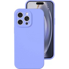 Mey Ithalat®   iPhone 16 Pro Kılıf Nano Içi Kadife Silikon - Lila