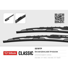 Silbak Ilkeshop Silecek Süpürgesi Fiskiyeli Metal Tip 550 mm Pimli