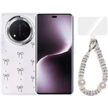 Teleplus Honor Magic 7 Lite Kılıf Polen Desenli El Bilekli Kılıf