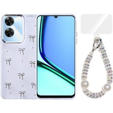 Teleplus Realme Note 60 Kılıf Polen Desenli El Bilekli Kılıf