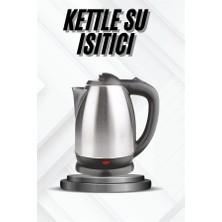 Zero Land Ilkeshop Kettle Su Isıtıcı C F Priz Uyumlu 220 - 240 V Paslanmaz Çelik Kablolu