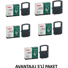 Oki ml 5520-5521 Yazarkasa Şerit (Avantajlı 5-Li Paket )