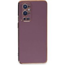 Senka One Plus 9 Pro Kılıf Volet Silikon - Mor