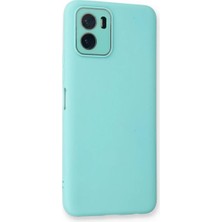 Senka Vivo Y15S Kılıf Lansman Glass Kapak - Turkuaz