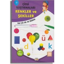 Lisinya Çizgi Alıştırmaları Renkler ve Şekiller