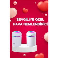 Zero Land Ilkeshop Sevgiliye Hediye LED Işıklı Ha Nemlirici USB Şarjlı Sevgiliye Özel
