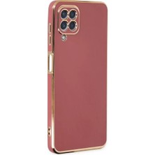 Senka Samsung Galaxy A22 Kılıf Volet Silikon - Kırmızı