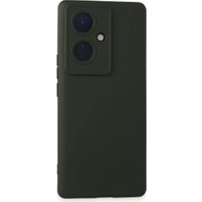 Senka Vivo V29 Lite Kılıf Nano Içi Kadife Silikon - Koyu Yeşil