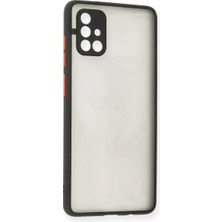 Senka Samsung Galaxy A71 Kılıf Montreal Silikon Kapak - Siyah