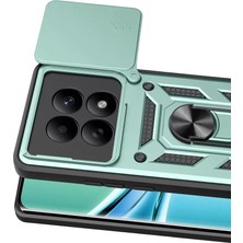 Mey İthalat Mey Ithalat®   Redmi Note 15 4g Pars Lens Yüzüklü Silikon - Yeşil