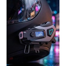 Sayarmarkt Kask Içi Bluetooth Kulaklık Kamera Özellikli Uzun Pil Ömrü ve Su Geçirmez