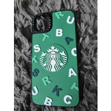 General iPhone 14 Plus Uyumlu Starbucks Logolu Premium Silikon Kılıf