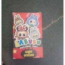 Labubu Orijinal Seri Sevimli Karakter Tasarımlarına Sahip  Kart ve Çıkartma (Sticker) Seti