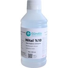 Gündüz Kimya Nital Dağlama Solüsyonu %10 | Metal Dağlama Solüsyonu | Yüksek Saflık