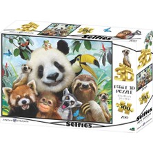 NW NessiWorld 3D - Hayvanat Bahçesi Selfie 500 Parça Yetişkin Puzzle