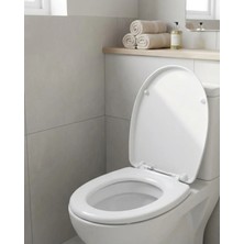 Sayarmarkt Dayanıklı Klozet Kapağı Universal Model Kolay Kurulum Hijyenik Banyo Ürünü