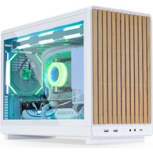 Lian Li Dan Case A3 Beyaz Ahşap Cam M-Atx Mini-Tower Kasa (G99.A3W-WDG.00)