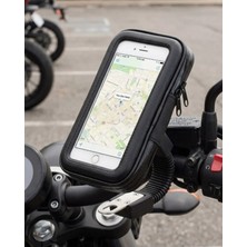 Sayarmarkt Su Geçirmez Motosiklet Scooter Telefon Standı Dokunmatik Ekranlı Bisiklet Tutucu