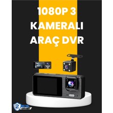 Sayarmarkt Çok Açılı Araç Içi Dvr | Ön Iç Arka Kamera, Döngü Video Kaydı