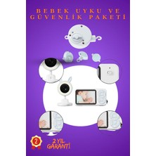 Sayarmarkt Yeni Doğan Bebek Uyku Seti Kameralı Takip Sistemi ve Ninnili Müzik Kutusu