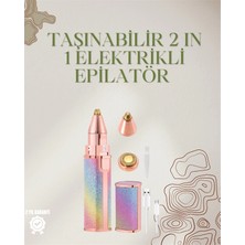 Mey Ithalat® Mini Elektrikli Epilatör Cihazı – USB Şarjlı, Acısız Yüz ve Kaş Bakım Alet