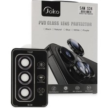 Uravas Store Joko  Galaxy S24 Pvd Metal Kamera Lens - Derin Mor