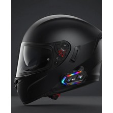 Sayarmarkt Yeni Nesil Bluetooth 5.3 Motosiklet Intercom Rgb Işıklı 1000M Mesafeli