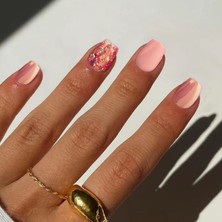 Armi Beauty 24'lü Takma Tırnak &zararsız Yapıştırıcı Set Pembe Simli