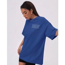 Nigrum Pardus Nıgrum Pardus Yeni Sezon Alfabe Harfler Baskılı %100 Pamuk Büyük Beden Kadın T-Shirt