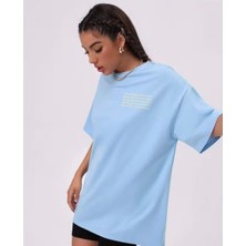 Nigrum Pardus Nıgrum Pardus Yeni Sezon Alfabe Harfler Baskılı %100 Pamuk Büyük Beden Kadın T-Shirt