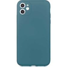 MarkEntegra Case 4u Apple iPhone 11 Kılıf Kamera Korumalı Içi Kadife Logosuz Mara Lansman Silinebilir Kılıf Koyu Yeşil