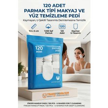Creatividad Solutions 120'LI Parmak Tipi Makyaj Temizleme Pedi, Yüz & Tonik Pamuğu 723167