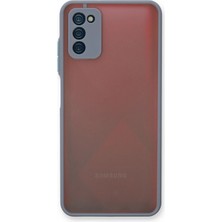 Mey İthalat Mey Ithalat®  Samsung Galaxy A03S Kılıf Montreal Silikon Kapak - Gri