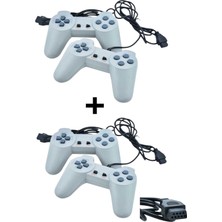 Crk Tech Atari Kolu Süper 8bit Kolu 9 Pinli Giriş Uyumlu Yuvalı 2 Çift Nostalji Oyun Gamepad