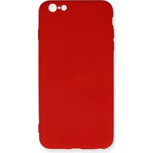 Mey İthalat Mey Ithalat®   iPhone 6 Plus Kılıf Nano Içi Kadife Silikon - Kırmızı