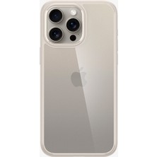 MarkEntegra Spigen Apple iPhone 15 Pro ile Uyumlu Kılıf Ultra Hybrid Natural Titanium - ACS07214