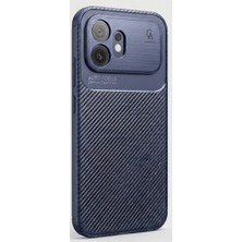 Wowacs Honor 600 Uyumlu Kılıf Karbon Tasarım Kamera Korumalı Silikon Telefon Kılıfı Kapak