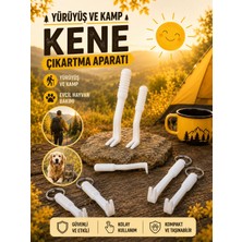 Tilekey Seramik 2’li Kene Çıkarma Aparatı Seti – Büyük & Küçük Boy Kene Çıkarıcı | Kamp ve Yürüyüş Için