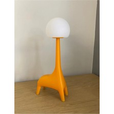 Ilgaz Zürafa Şekli Şarj Edilebilir Bluetoothlu Atmosfer LED Masa Lambası Çocuk Odası Çalışma Masası Bebek Odası
