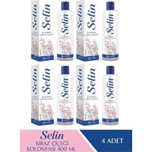 Selin Parfümlü Kolonya Kiraz Çiçeği 400 ml 4'lü Set