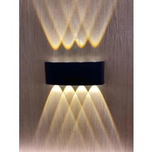 Duru Aplik 4 Lü 4X2W 3000K Günışığı Çift Taraflı (Elektrik Bağlantısı Gerektirir) Dekoratif LED Duvar Apliği Alüminyum Kasa