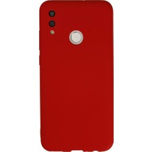 Senka Huawei P Smart 2019 Kılıf Nano Içi Kadife Silikon - Kırmızı
