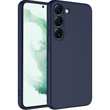 MarkEntegra Case 4u Samsung Galaxy S23 Plus Kılıf Kamera Korumalı Içi Kadife Logosuz Mara Lansman Silinebilir Kılıf Lacivert
