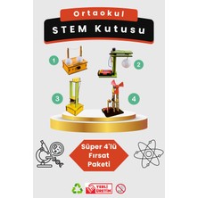 Lapin Eğitim Hizmetleri Ortaokul Stem Kutusu -  Kendin Yap Stem Bilim ve Deney Seti - Dıy Montessori Eğitim - Maker Set