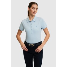 U.S. Polo Assn. Kadın Açık Polo Yaka Basic Tişört 50321818-VR003